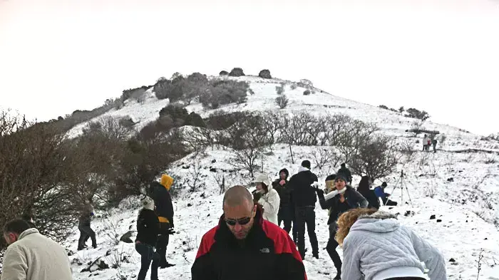 שלג במרום גולן שלג במרום גולן