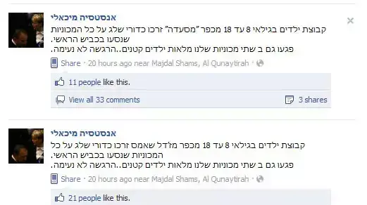 דף הפייסבוק של אנסטסיה מיכאלי דף הפייסבוק של אנסטסיה מיכאלי