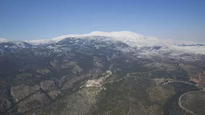 צילומי מסוק של החרמון המושלג, פברואר 2012 צילומי מסוק של החרמון המושלג, פברואר 2012