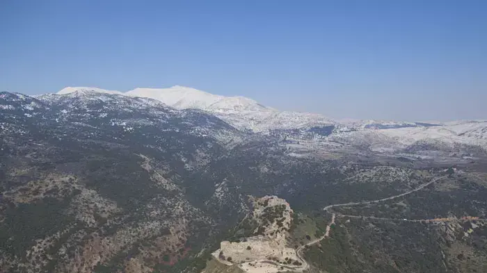 צילומי מסוק של החרמון המושלג, פברואר 2012 צילומי מסוק של החרמון המושלג, פברואר 2012