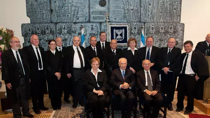 טקס השבעת שופטים במסגרתו השביעו 6 שופטים למערכת המשפט בישראל, פברואר 2012. טקס השבעת שופטים במסגרתו השביעו 6 שופטים למערכת המשפט בישראל, פברואר 2012.