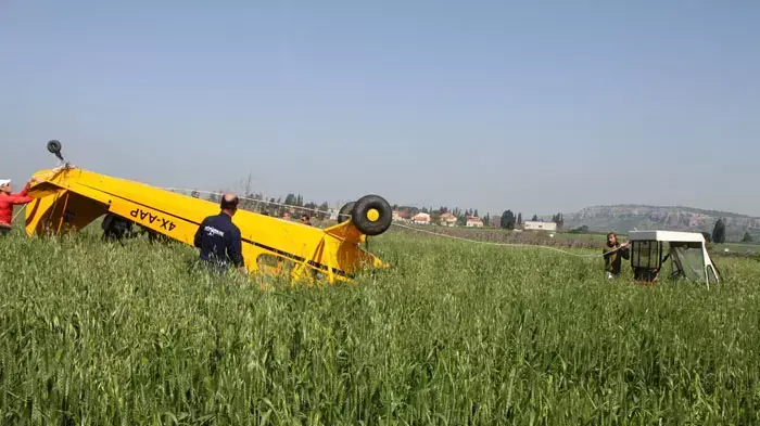 מטוס קל שהתרסק ליד אור עקיבא מטוס קל שהתרסק ליד אור עקיבא