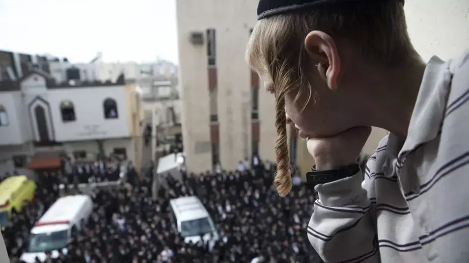 הלוויתו של האדמו"ר מויז'ניץ, הרב משה יהושע הגר, מרץ 2012
