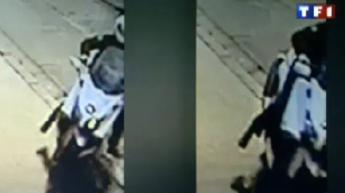 תמונות של אדם החשוד ברצח בבית הספר בטולוז, כפי ששודרו בתחנת הטלוויזיה TF1