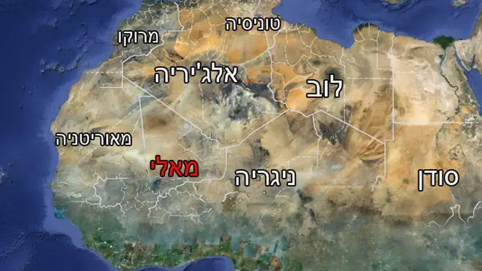 מפת מאלי, מרץ 2012 מפת מאלי, מרץ 2012