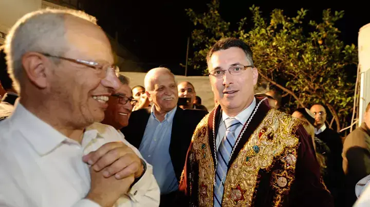 גדעון סער בחגיגות מימונה בבית שמש אפריל 2012 גדעון סער בחגיגות מימונה בבית שמש אפריל 2012