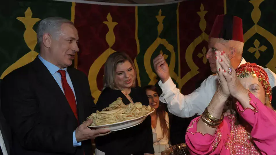 ראש הממשלה בנימין נתניהו במימונה באור עקיבא ראש הממשלה בנימין נתניהו במימונה באור עקיבא