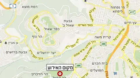 מקום האירוע בהר הרצל מקום האירוע בהר הרצל