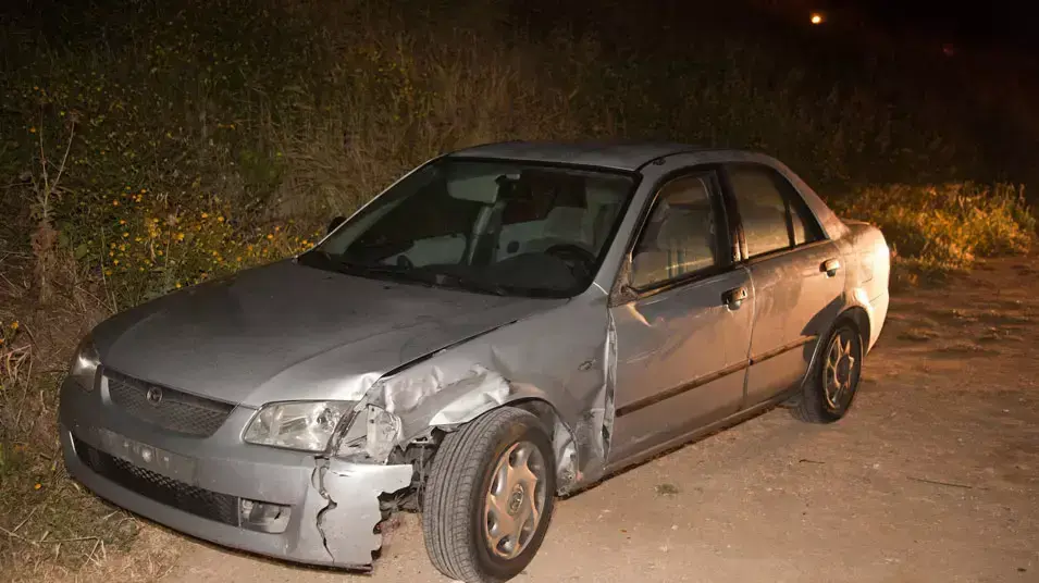 הרכב שפגע על פי החשד בשתי נשים בתאונת פגע וברח בחיפה