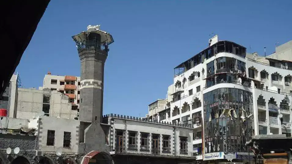 הרס בעיר חומס בעקבות הפגזות צבא סוריה, אפריל 2012 הרס בעיר חומס בעקבות הפגזות צבא סוריה, אפריל 2012