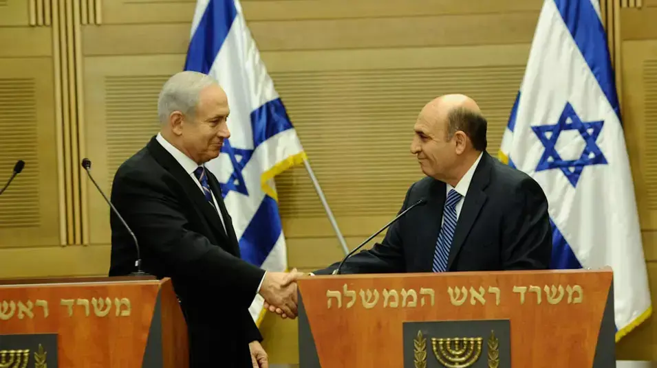 נתניהו ומופז במסיבת עיתונאים, מאי 2012 נתניהו ומופז במסיבת עיתונאים, מאי 2012