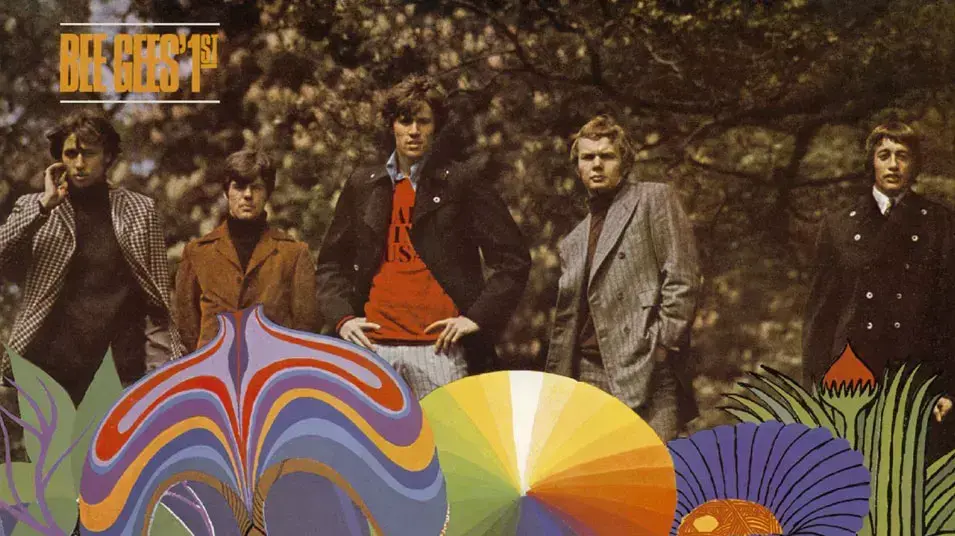 עטיפת האלבום "Bee Gees 1st" של הבי ג'יז עטיפת האלבום "Bee Gees 1st" של הבי ג'יז