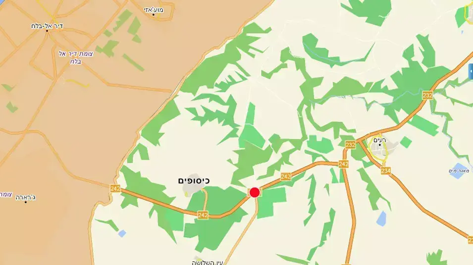 צומת כיסופים מפה צומת כיסופים מפה
