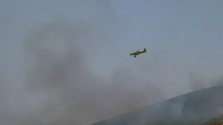 שריפה פרצה סמוך לקיבוץ עמיעד שבגליל העליון, יוני 2012