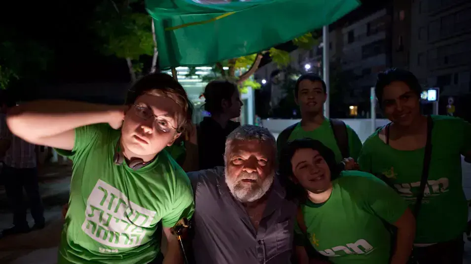 מפגיני המחאה החברתית בכיכר הבימה בתל אביב. 2 ביוני, 2012 מפגיני המחאה החברתית בכיכר הבימה בתל אביב. 2 ביוני, 2012
