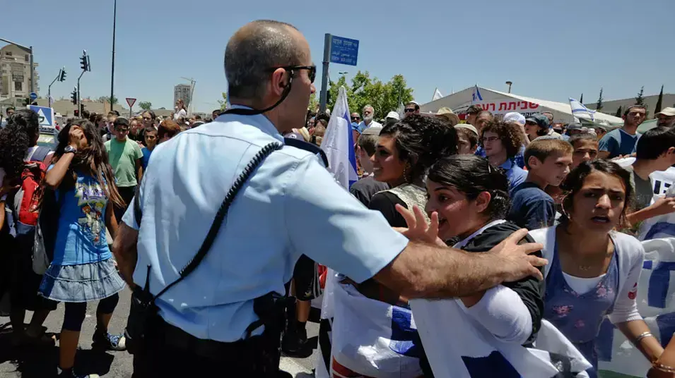הפגנה וחסימת כבישים של מתנחלים בירושלים, יוני 2012 הפגנה וחסימת כבישים של מתנחלים בירושלים, יוני 2012