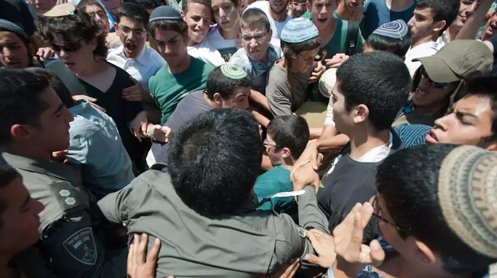 הפגנה וחסימת כבישים של מתנחלים בעקבות חוק ההסדרה , ירושלים , יוני 2012 הפגנה וחסימת כבישים של מתנחלים בעקבות חוק ההסדרה , ירושלים , יוני 2012