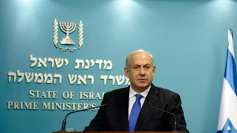 בנימין נתניהו במסיבת עיתונאים בנוגע להחלטת הממשלה בחוק ההסדרה בנימין נתניהו במסיבת עיתונאים בנוגע להחלטת הממשלה בחוק ההסדרה