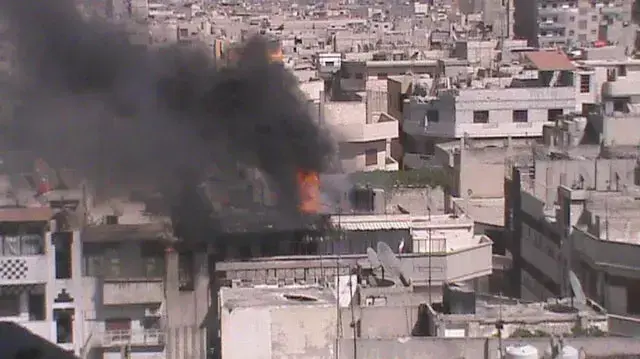 צבא סוריה מפגיז את העיר חומס, 13 ביוני 2012 צבא סוריה מפגיז את העיר חומס, 13 ביוני 2012