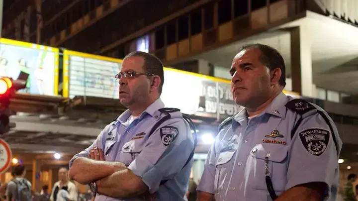 שוטרים בהפגנה בתל אביב שוטרים בהפגנה בתל אביב