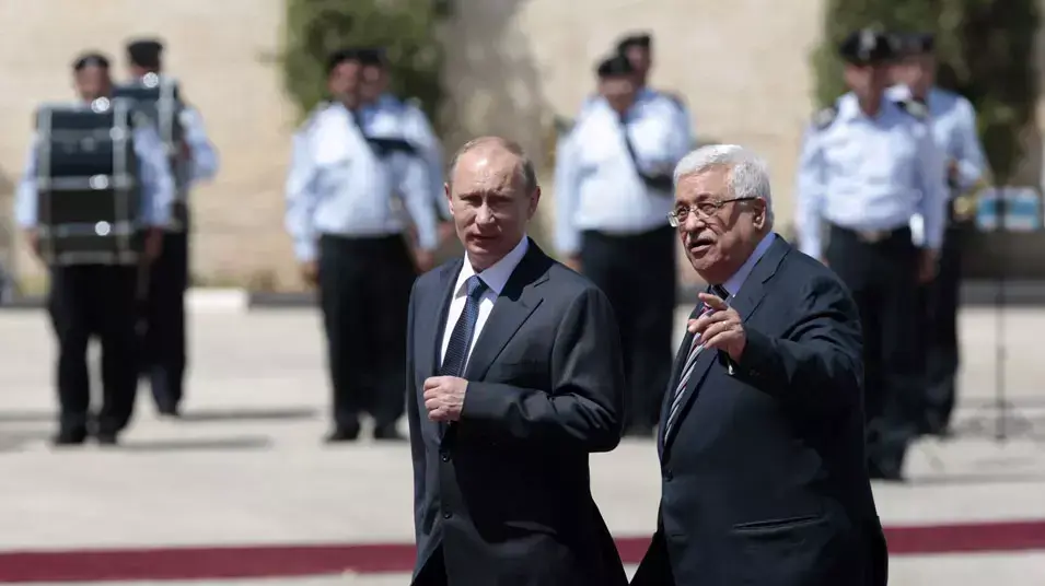 נשיא רוסיה ולדימיר פוטין עם יו"ר הרשות הפלסטינית, אבו מאזן. בית לחם, 26 ביוני 2012 נשיא רוסיה ולדימיר פוטין עם יו"ר הרשות הפלסטינית, אבו מאזן. בית לחם, 26 ביוני 2012