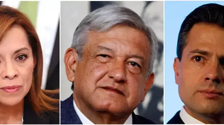 שלושת המועמדים בבחירות לנשיאות מקסיקו, מימין לשמאל: אנריקה פנה נייטו, אנדרס מנואל לופס אוברדור וחוספינה וסקס מוטה