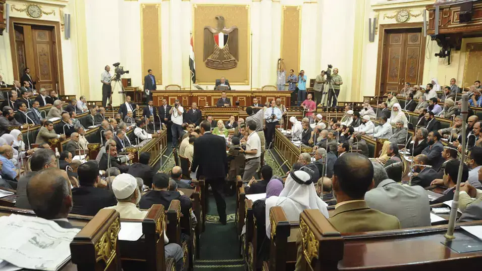הפרלמנט המצרי מכונס לישיבה בקהיר, 10 ביולי 2012