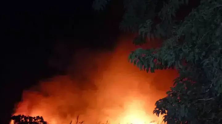 שריפה באצבע הגליל ליד קריית שמונה, יולי 2012