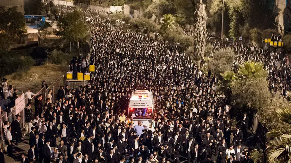 מסע ההלוויה של הרב יוסף שלום אלישיב בירושלים, יולי 12