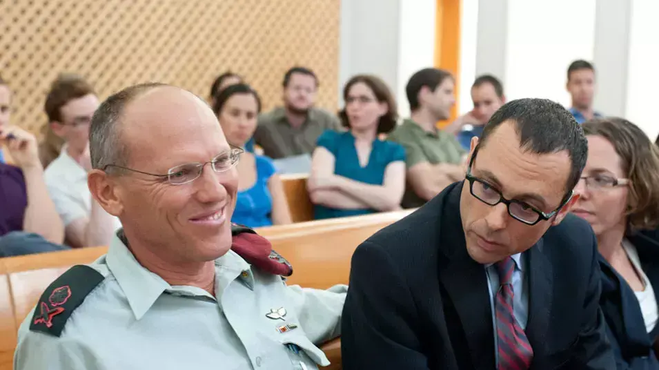 האלוף ניצן אלון בדיון בבג"צ בנושא מגרון, יולי 2012
