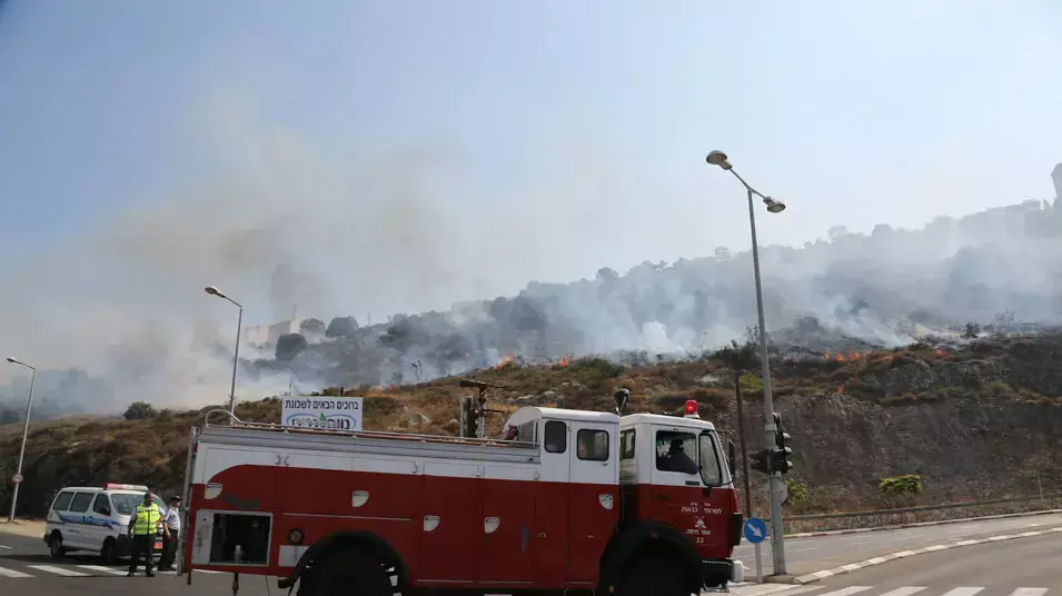 שריפת קוצים בחיפה, כביש דורי שריפת קוצים בחיפה, כביש דורי