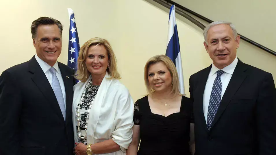 מיט רומני ובנימין נתניהו בפגישה בבית ראש הממשלה בירושלים מיט רומני ובנימין נתניהו בפגישה בבית ראש הממשלה בירושלים
