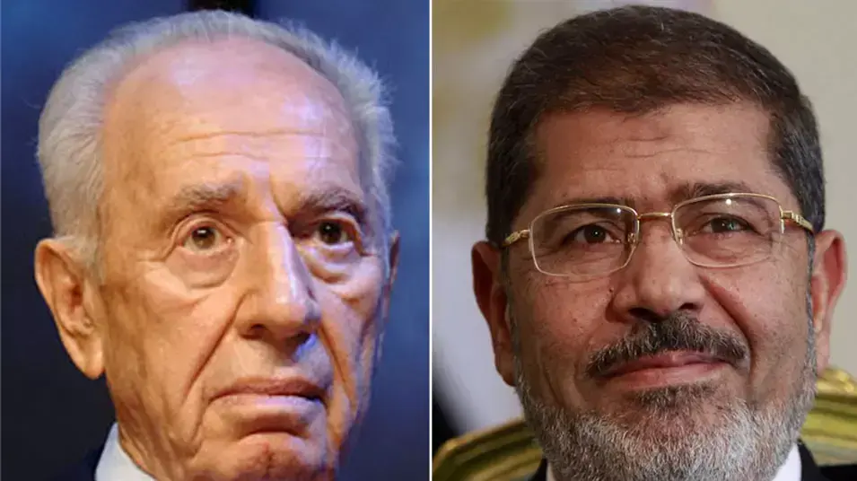 שמעון פרס, מוחמד מורסי
