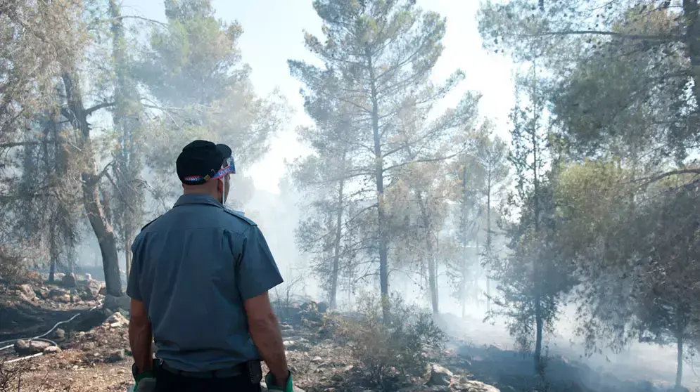 בפעם השלישית ביממה: שריפה פרצה ליד אבן ספיר