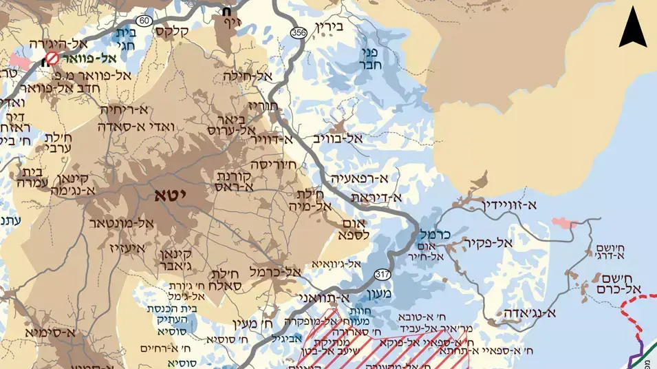 מפה שטח אש 918 בדרום הר חברון,אוגוסט 2012 מפה שטח אש 918 בדרום הר חברון,אוגוסט 2012
