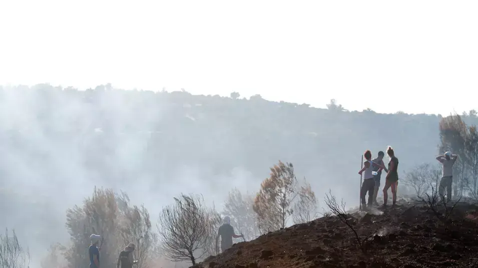 שריפה ביער בן שמן, 10.8.12 שריפה ביער בן שמן, 10.8.12