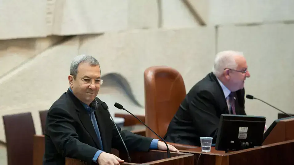 אהוד ברק במליאה , אוגוסט 2012