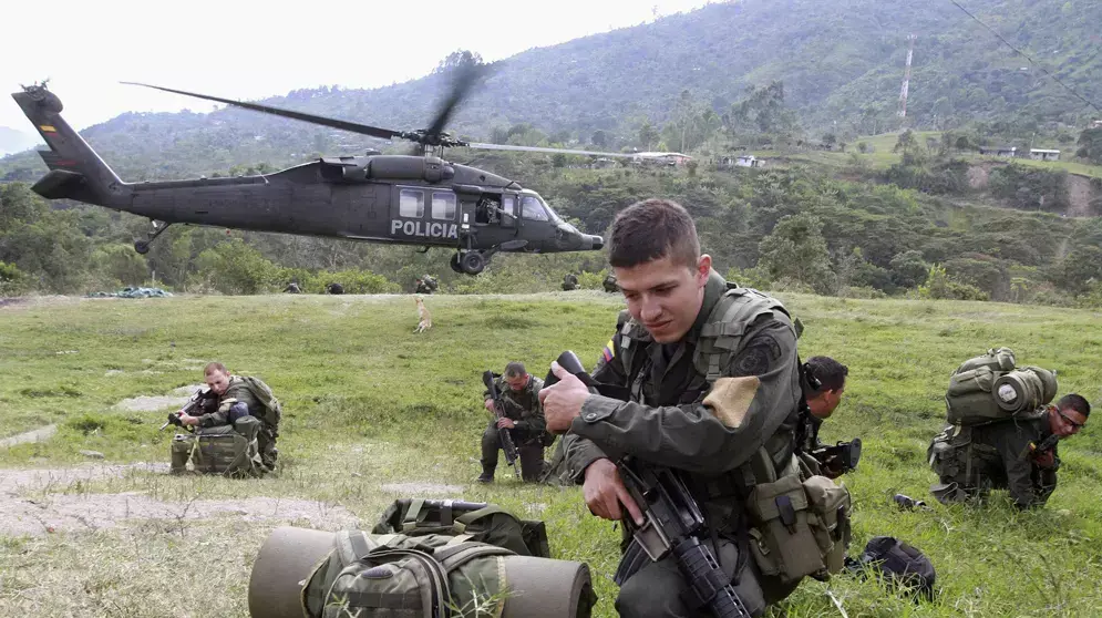 זירת לחימה בין צבא קולומביה למחתרת FARC, 2011