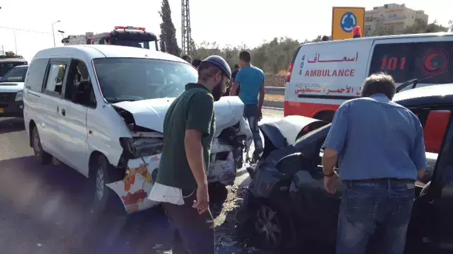 תאונת דרכים ליד ההתנחלות תקוע באזור גוש עציון תאונת דרכים ליד ההתנחלות תקוע באזור גוש עציון