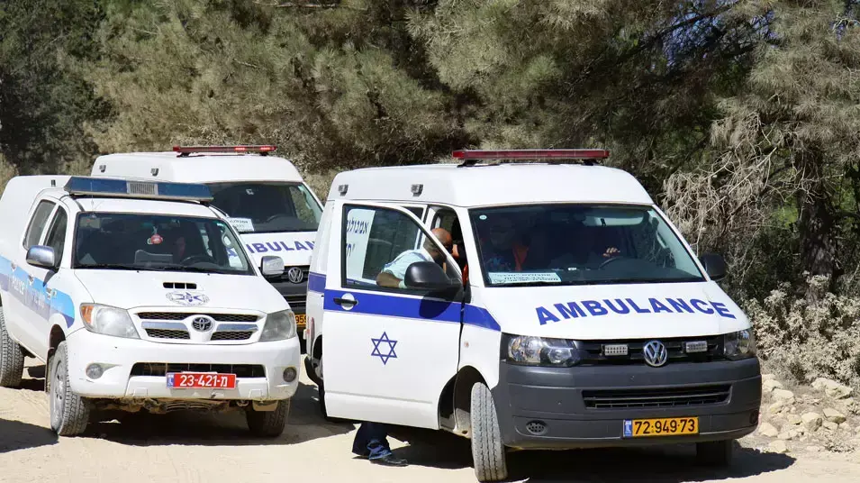 הזירה בה נמצאו גופות בני זוג בעין חוד