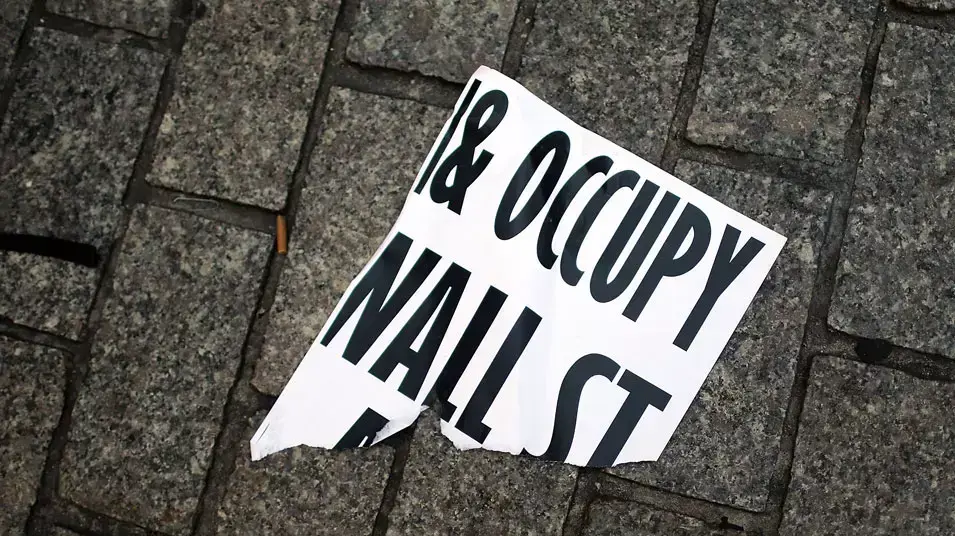 הפגנות בניו יורק לציון שנה למחאת Occupy Wall Street. 17 בספטמבר 2012 הפגנות בניו יורק לציון שנה למחאת Occupy Wall Street. 17 בספטמבר 2012