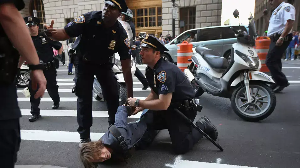 הפגנות בניו יורק לציון שנה למחאת Occupy Wall Street. 17 בספטמבר 2012 הפגנות בניו יורק לציון שנה למחאת Occupy Wall Street. 17 בספטמבר 2012