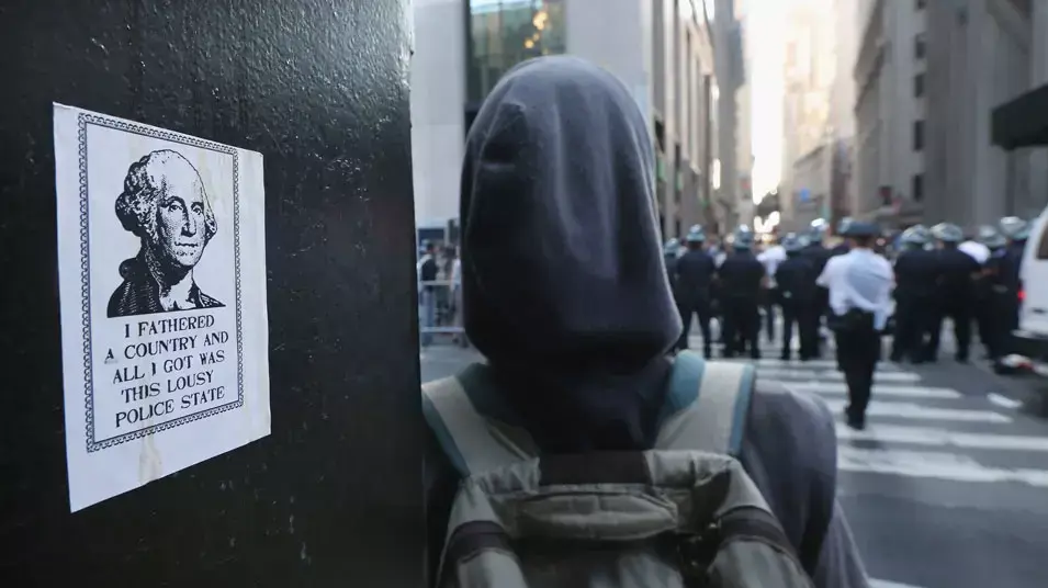 הפגנות בניו יורק לציון שנה למחאת Occupy Wall Street. 17 בספטמבר 2012 הפגנות בניו יורק לציון שנה למחאת Occupy Wall Street. 17 בספטמבר 2012