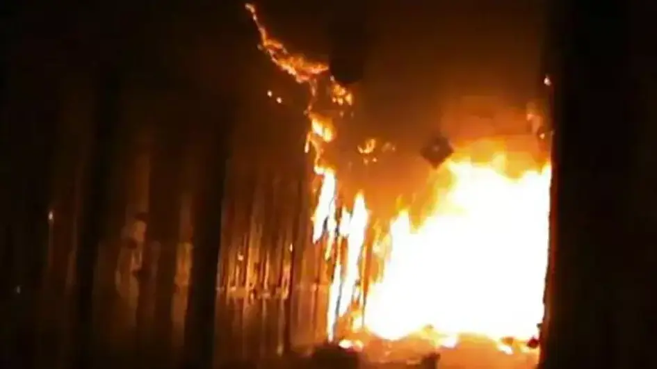 קרבות עזים בחלב: השוק העתיק עלה בלהבות