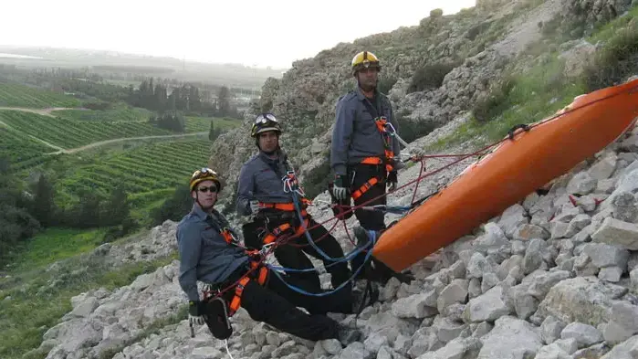 אימון היחידה לחילוצים מיוחדים של שירותי כבאות חדרה, מרץ 2011