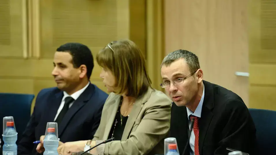 יו"ר ועדת הכנסת, יריב לוין, בדיון על פיזור הכנסת יו"ר ועדת הכנסת, יריב לוין, בדיון על פיזור הכנסת