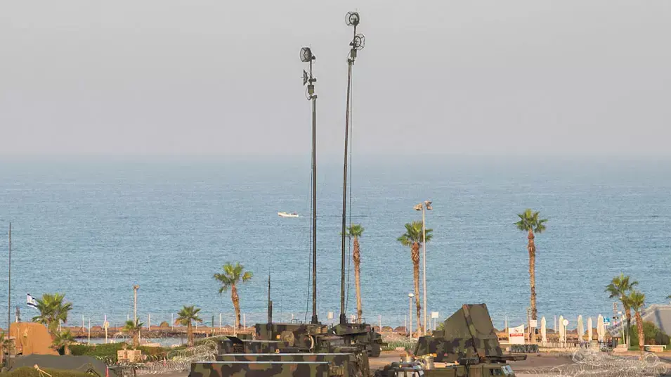 סוללת טילים אמריקאית בחוף תל ברוך, אוקטובר 2012