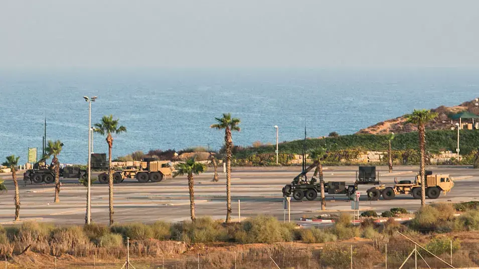 סוללת טילים אמריקאית בחוף תל ברוך, אוקטובר 2012 סוללת טילים אמריקאית בחוף תל ברוך, אוקטובר 2012