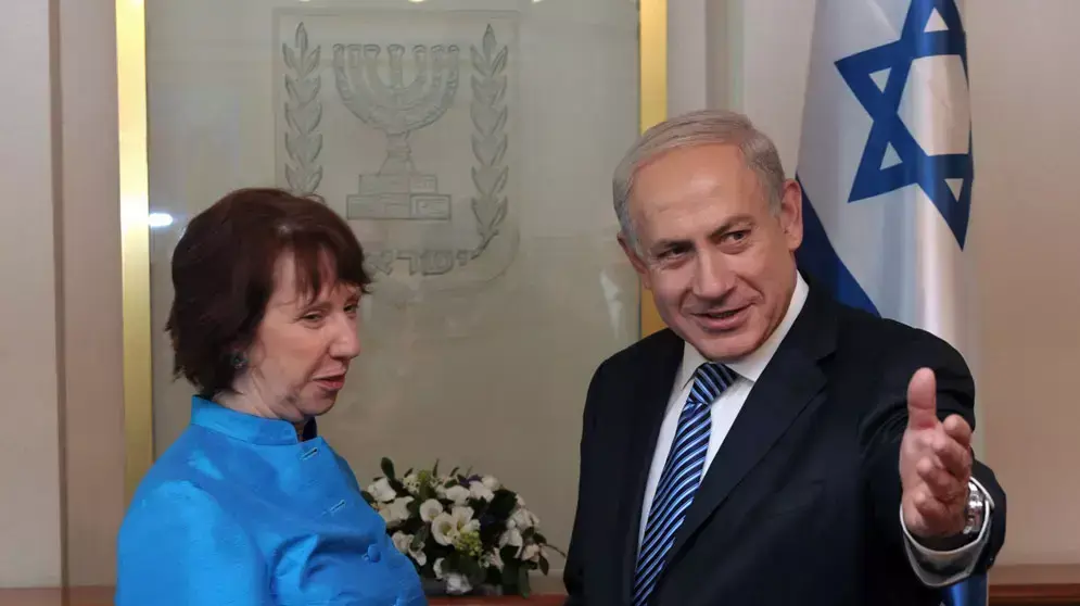 בנימין נתניהו נפגש עם נציבת האיחוד האירופי קתרין אשטון, במשרד ראש הממשלה בירושלים