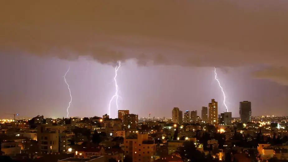 מזג אוויר סוער בתל אביב